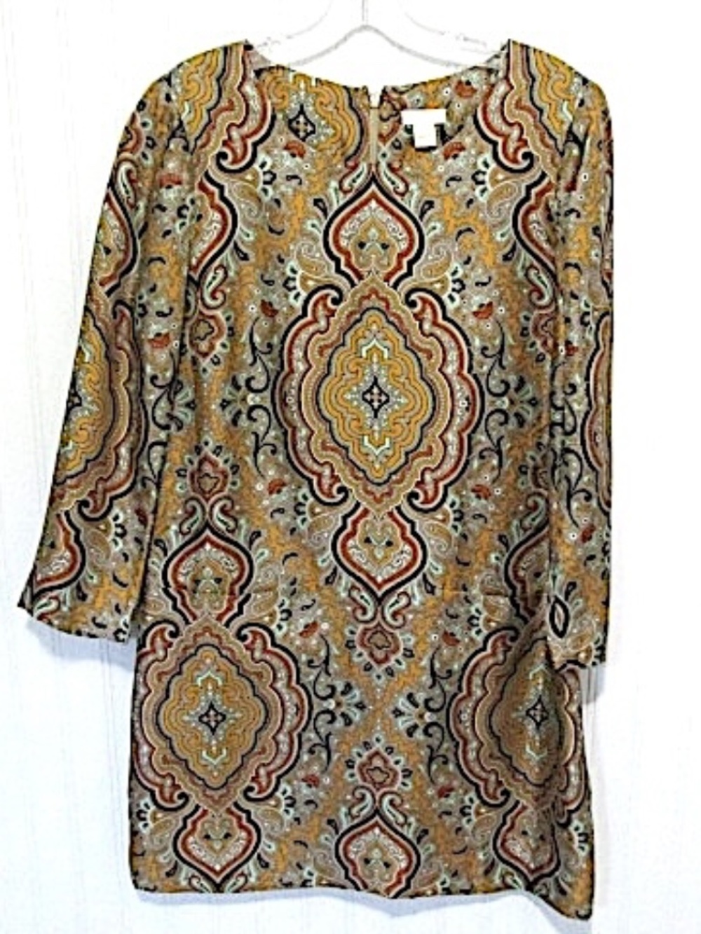 J.Crew VTG Paisley Tunic Dress, Size 6
